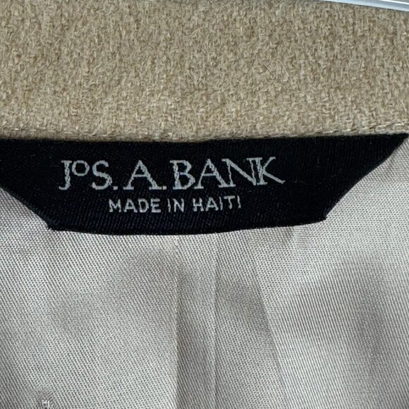 Jos A Bank CamelHair 2 Button Suit Jacket Tan size 43 R - Picture 3 of 6